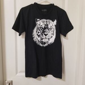 Aritzia La Notte Marcello Black Tiger Graphic Short Sleeve T Shirt